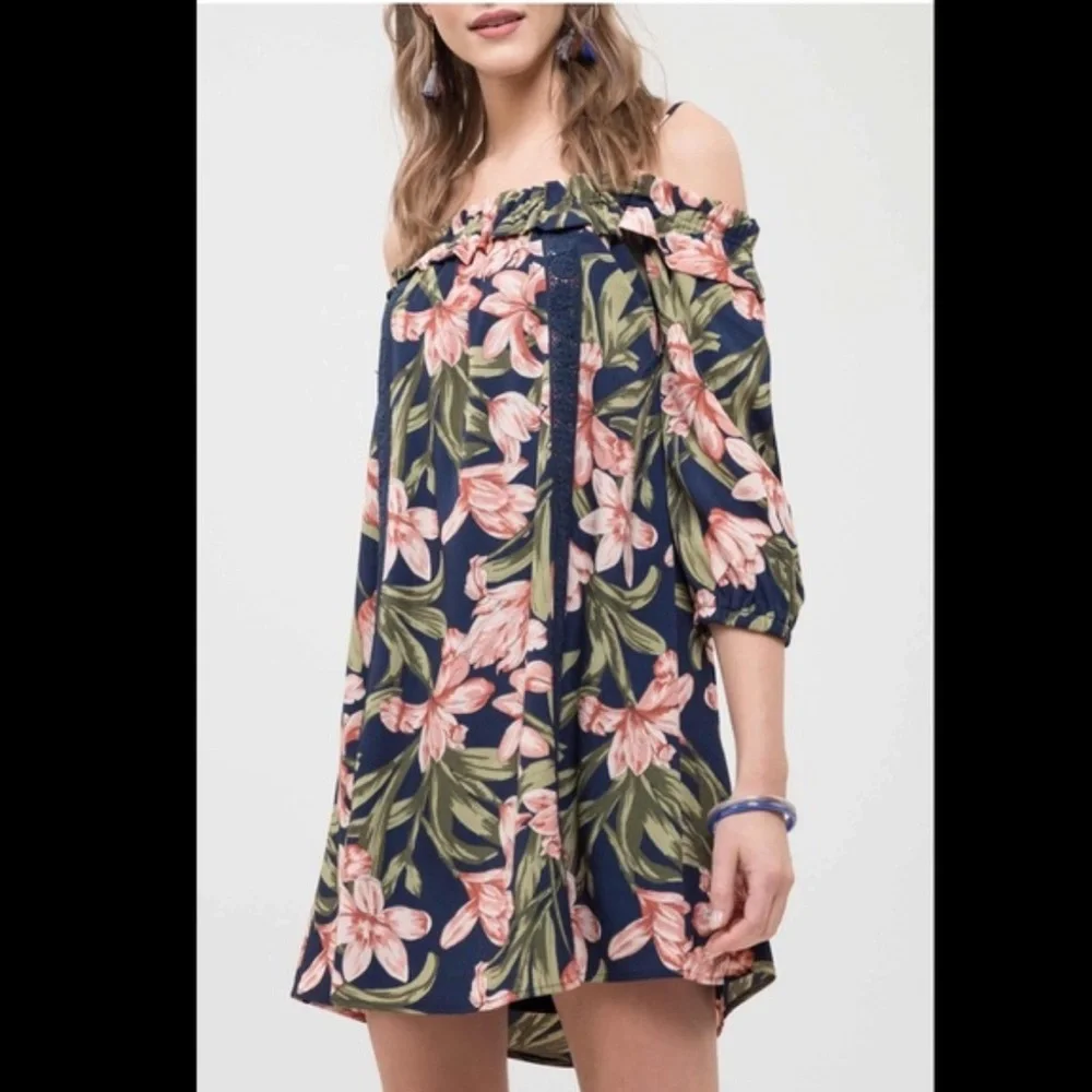 11. **NWT** Blu Pepper Floral Dress - Picture 1 of 7